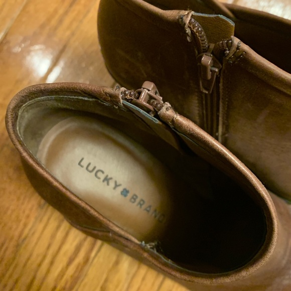 Lucky Brand brown leather ankle boot - Picture 6 of 6